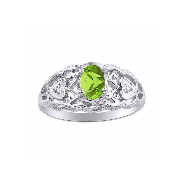 Size Details about   Stunning sterling silver ring with natural Amethyst and Peridot 6